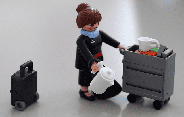 stewardess, toy, miniature
